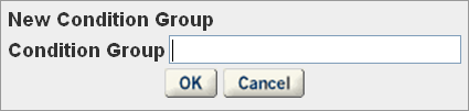 new condition group dialog